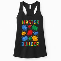 Brick Builder Funny Blocks Master Builder Womens Tank Top