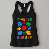 Brick Builder Funny Blocks Master Builder Womens Tank Top