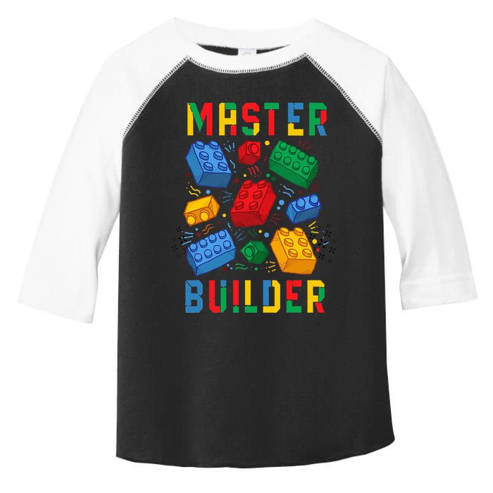 Brick Builder Funny Blocks Master Builder Toddler Fine Jersey T-Shirt
