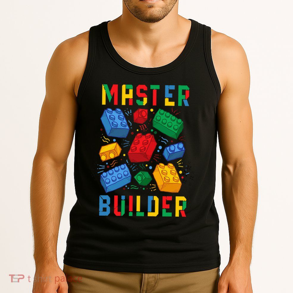 Brick Builder Funny Blocks Master Builder Tank Top