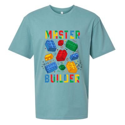 Brick Builder Funny Blocks Master Builder Sueded Cloud Jersey T-Shirt