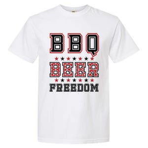 Bbq Beer Freedom Gift Garment-Dyed Heavyweight T-Shirt