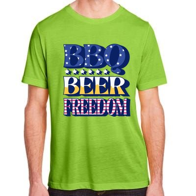 Bbq Beer Freedom Food Fun Gift Adult ChromaSoft Performance T-Shirt