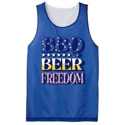 Bbq Beer Freedom Food Fun Gift Mesh Reversible Basketball Jersey Tank