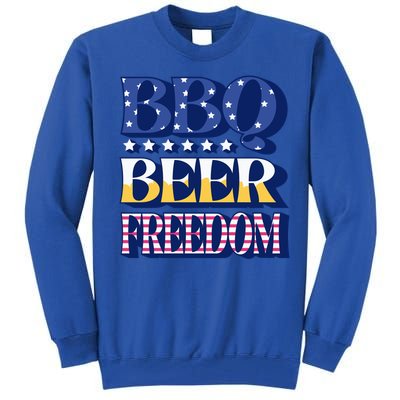 Bbq Beer Freedom Food Fun Gift Tall Sweatshirt