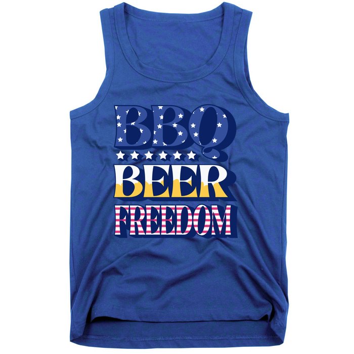 Bbq Beer Freedom Food Fun Gift Tank Top