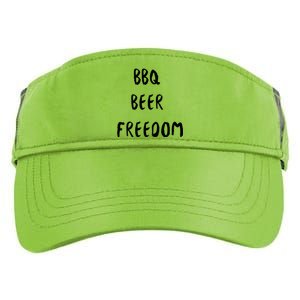 Bbq Beer Freedom Gift Adult Drive Performance Visor