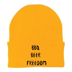 Bbq Beer Freedom Gift Knit Cap Winter Beanie