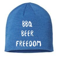 Bbq Beer Freedom Gift Sustainable Beanie