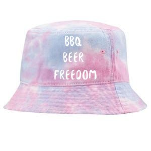 Bbq Beer Freedom Gift Tie-Dyed Bucket Hat