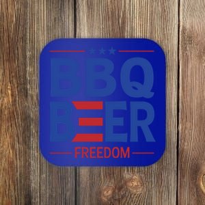 Bbq Beer Freedom Funny America 2020 Proud American Gift Coaster