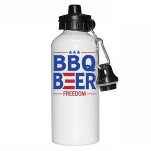 Bbq Beer Freedom Funny America 2020 Proud American Gift Aluminum Water Bottle