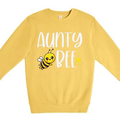 Birthday Bee Family Matching Aunty Bee Auntie Beekeeper Aunt Premium Crewneck Sweatshirt