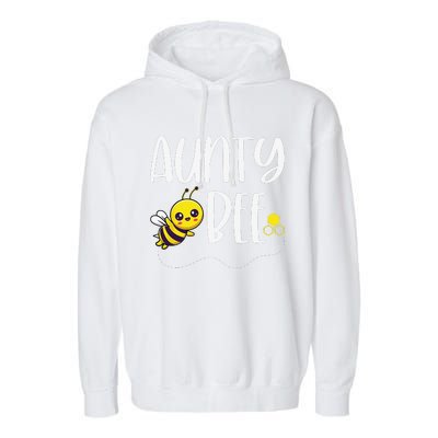 Birthday Bee Family Matching Aunty Bee Auntie Beekeeper Aunt Garment-Dyed Fleece Hoodie