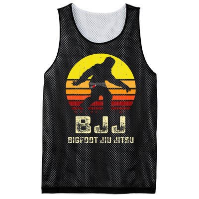 Bjj Bigfoot Funny Sasquatch Jiu Jitsu Martial Arts Mesh Reversible Basketball Jersey Tank