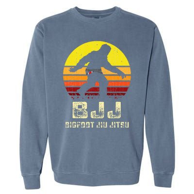 Bjj Bigfoot Funny Sasquatch Jiu Jitsu Martial Arts Garment-Dyed Sweatshirt