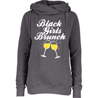 Black Brunch Funny Mimosa Black Brunch Gift Womens Funnel Neck Pullover Hood