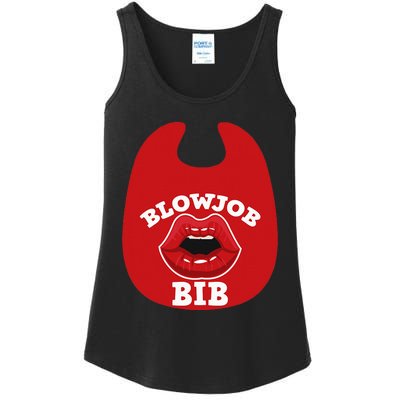 Blowjob Bib Funny Adult Women Dirty Humor Blowjob Bib Ladies Essential Tank