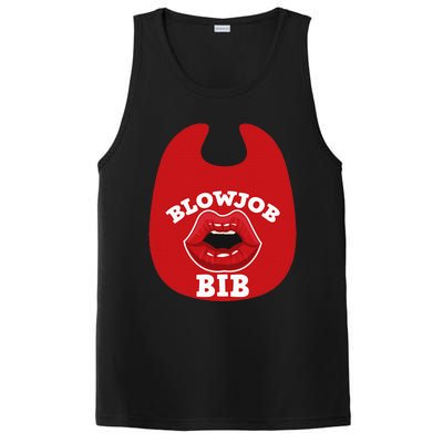 Blowjob Bib Funny Adult Women Dirty Humor Blowjob Bib PosiCharge Competitor Tank