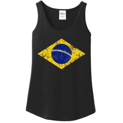 Brasil Brazilian Flag Green Ladies Essential Tank