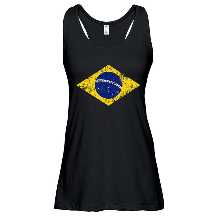 Brasil Brazilian Flag Green Ladies Essential Flowy Tank