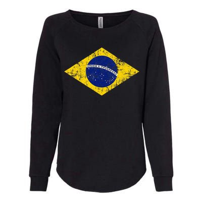 Brasil Brazilian Flag Green Womens California Wash Sweatshirt