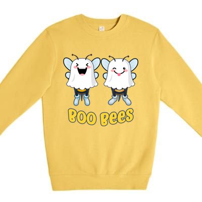 Boo Bees Funny Halloween Gift Premium Crewneck Sweatshirt