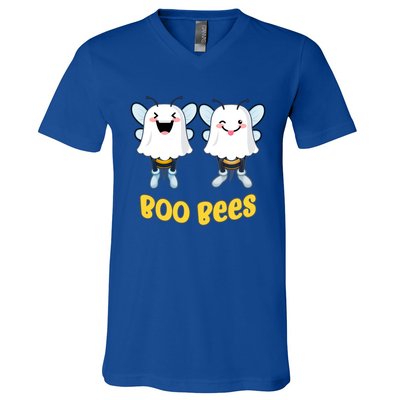 Boo Bees Funny Halloween Gift V-Neck T-Shirt