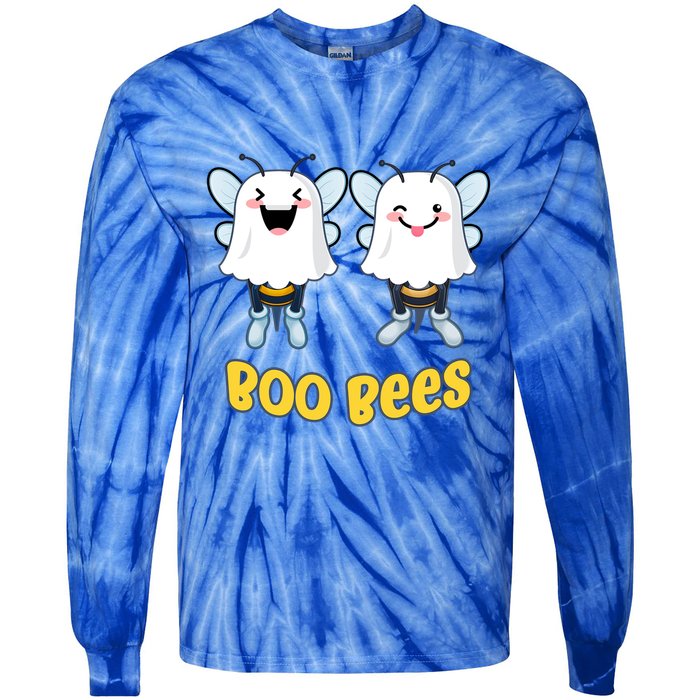 Boo Bees Funny Halloween Gift Tie-Dye Long Sleeve Shirt