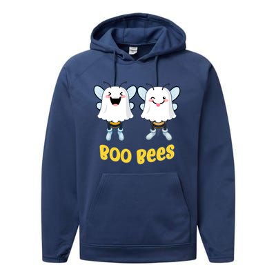 Boo Bees Funny Halloween Gift Performance Fleece Hoodie