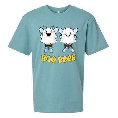 Boo Bees Funny Halloween Gift Sueded Cloud Jersey T-Shirt