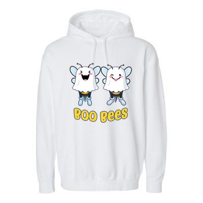 Boo Bees Funny Halloween Gift Garment-Dyed Fleece Hoodie