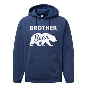 Brother Bear Fathers Day Gift From Wife Son Daughter Performance Fleece Hoodie