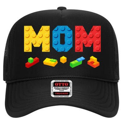 Building Bricks for Family Bonding High Crown Mesh Back Trucker Hat