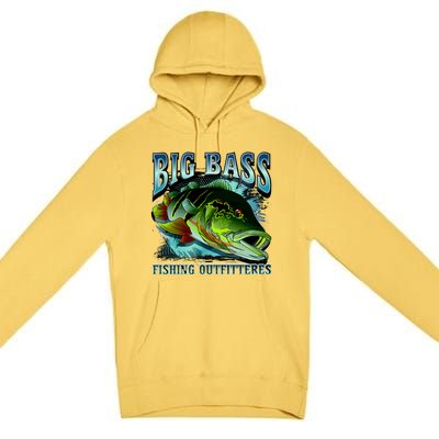 Big Bass Fishing Premium Pullover Hoodie