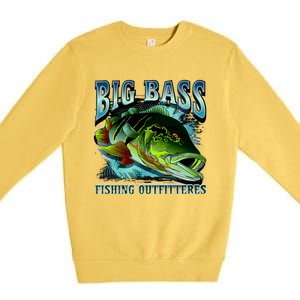 Big Bass Fishing Premium Crewneck Sweatshirt