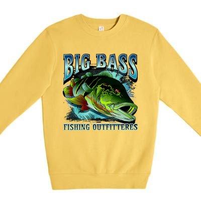 Big Bass Fishing Premium Crewneck Sweatshirt