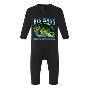 Big Bass Fishing Infant Fleece One Piece