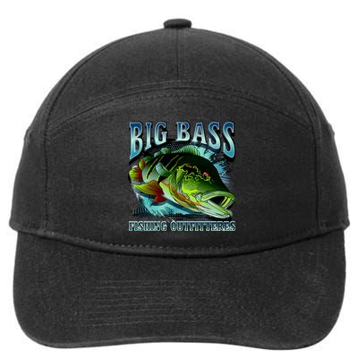 Big Bass Fishing 7-Panel Snapback Hat