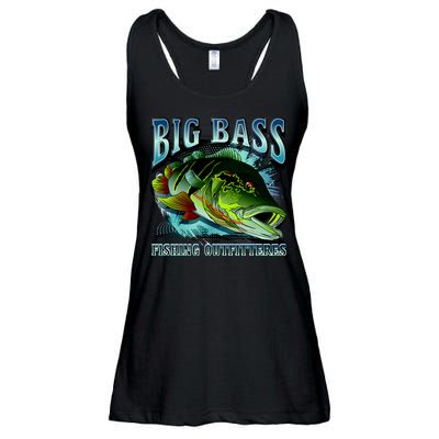 Big Bass Fishing Ladies Essential Flowy Tank