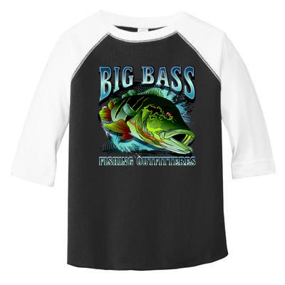 Big Bass Fishing Toddler Fine Jersey T-Shirt