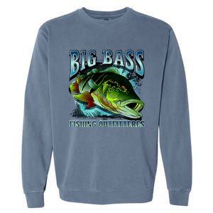 Big Bass Fishing Garment-Dyed Sweatshirt