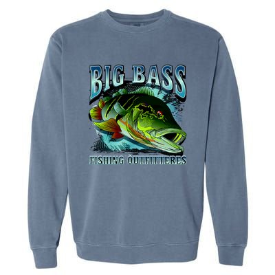 Big Bass Fishing Garment-Dyed Sweatshirt