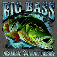 Big Bass Fishing Cotton Canvas Backpack