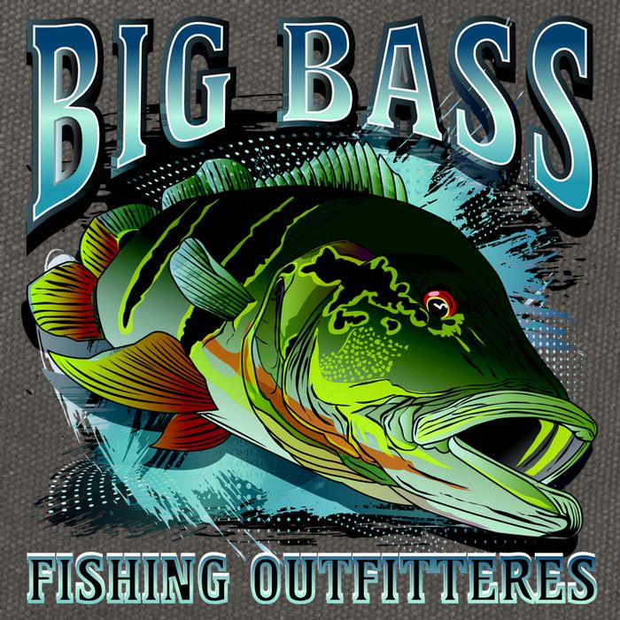 Big Bass Fishing Cotton Canvas Backpack