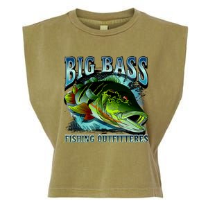 Big Bass Fishing Garment-Dyed Women's Muscle Tee