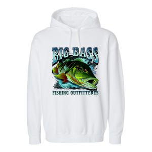 Big Bass Fishing Garment-Dyed Fleece Hoodie