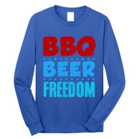 Bbq Beer Freedom Independence Day 4th Of July Party Gift Long Sleeve Shirt