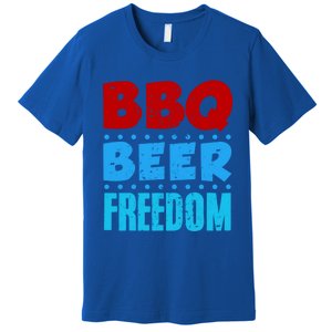 Bbq Beer Freedom Independence Day 4th Of July Party Gift Premium T-Shirt