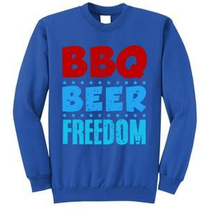 Bbq Beer Freedom Independence Day 4th Of July Party Gift Tall Sweatshirt